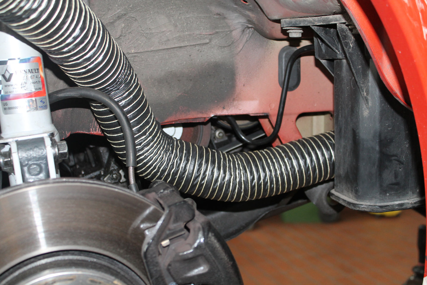 Brake cooling kit for Renault Clio 2 RS Ph 2/3