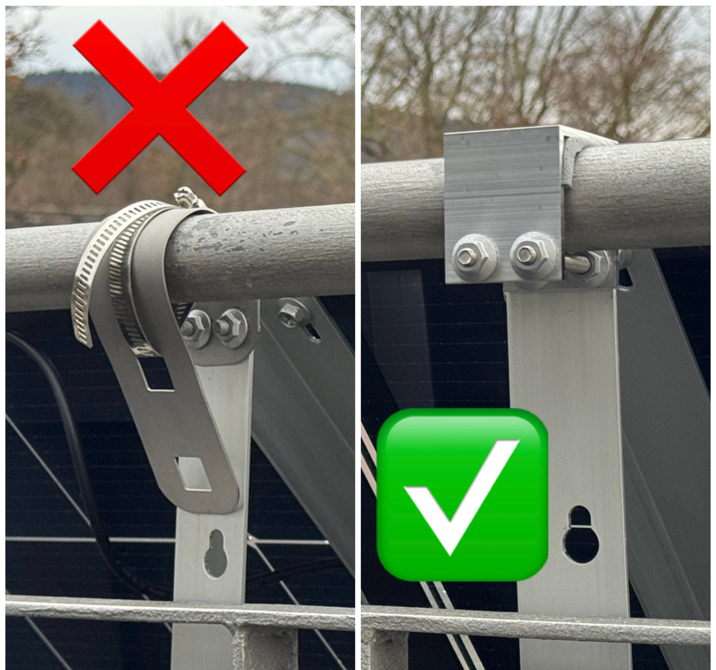 Halter für Anker Solix Balkonkraftwerk Balkonhalterung