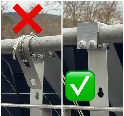 Halter für Anker Solix Balkonkraftwerk Balkonhalterung