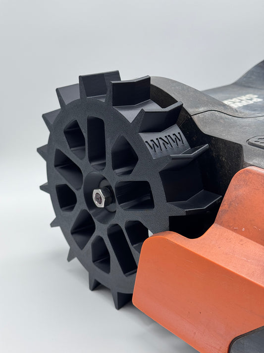 Nahaufnahme Worx Landroid Rad
